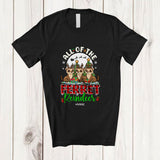 MacnyStore - Personalized Custom Name All Of The Ferret Reindeer; Amazing Christmas Moon Plaid Animal T-Shirt