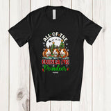 MacnyStore - Personalized Custom Name All Of The Guinea Pig Reindeer; Amazing Christmas Moon Plaid Animal T-Shirt