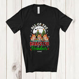 MacnyStore - Personalized Custom Name All Of The Hamster Reindeer; Amazing Christmas Moon Plaid Animal T-Shirt
