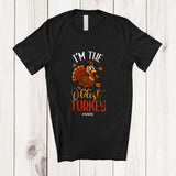 MacnyStore - Personalized Custom Name I'm The Oldest Turkey; Adorable Thanksgiving Turkey Fall; Cousin Family T-Shirt