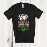MacnyStore - Personalized Custom Name All Of The Raccoon Reindeer; Amazing Christmas Moon Plaid Animal T-Shirt