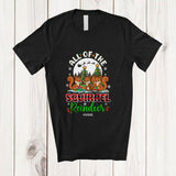 MacnyStore - Personalized Custom Name All Of The Squirrel Reindeer; Amazing Christmas Moon Plaid Animal T-Shirt