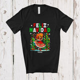 MacnyStore - Personalized Custom Name Feliz Navidad; Lovely Christmas Girl Spanish Mexican Family T-Shirt