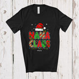 MacnyStore - Personalized Custom Name Nana Claus; Awesome Christmas Lights Santa Grandma; X-mas Family T-Shirt