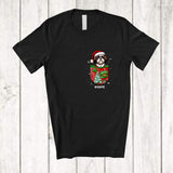 MacnyStore - Personalized Custom Name Shih Tzu Santa In Pocket; Lovely Christmas Pajama Family T-Shirt