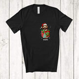 MacnyStore - Personalized Custom Name Sproodle Santa In Pocket; Lovely Christmas Pajama Family T-Shirt