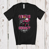 MacnyStore - Personalized Custom Name Crush Breast Cancer; Lovely Halloween Pink Leopard Plaid Boo Monster Truck T-Shirt