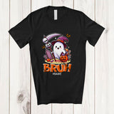 MacnyStore - Personalized Custom Name Bruh; Amusing Halloween Boo Ghost Witch Trick Candy; Family T-Shirt