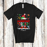 MacnyStore - Personalized Custom Name Accountant Squad; Proud Christmas Santa Women Snow Jobs T-Shirt