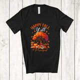 MacnyStore - Happy Fall Y'all Principal; Proud Thanksgiving Autumn Tree Pumpkin Principal; Jobs Family Group T-Shirt