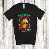 MacnyStore - Personalized Custom Name Aunt's Christmas Cookie Crew; Humorous Baking Baker Family T-Shirt