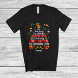 MacnyStore - Personalized Spread Christmas Cheer Is Teaching 3rd Grade; Amusing Custom Name Elf Teacher T-Shirt