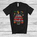 MacnyStore - Personalized Spread Christmas Cheer Is Teaching Biology; Amusing Custom Name Elf Teacher T-Shirt