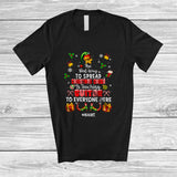 MacnyStore - Personalized Spread Christmas Cheer Is Teaching Guitar; Amusing Custom Name Elf Teacher T-Shirt