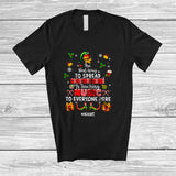 MacnyStore - Personalized Spread Christmas Cheer Is Teaching Music; Amusing Custom Name Elf Teacher T-Shirt