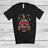 MacnyStore - Personalized Spread Christmas Cheer Is Teaching Pre-K; Amusing Custom Name Elf Teacher T-Shirt
