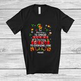 MacnyStore - Personalized Spread Christmas Cheer Is Teaching Science; Amusing Custom Name Elf Teacher T-Shirt
