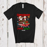 MacnyStore - Personalized Custom Name Christmas Cruise Squad; Cheerful Santa Snowman Cruise Ship Vacation T-Shirt