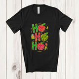 MacnyStore - Personalized Custom Name 3Ho; Amusing Christmas Lights Teacher Apple Fruit; Family Group T-Shirt