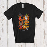 MacnyStore - Personalized Custom Name LOVE Lunch Lady; Amusing Thanksgiving Proud Job Tools Family T-Shirt