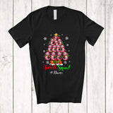 MacnyStore - Personalized Custom Name Axolotl Squad; Awesome Christmas Tree Santa Axolotl Family T-Shirt