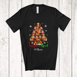 MacnyStore - Personalized Custom Name Capybara Squad; Awesome Christmas Tree Santa Capybara Family T-Shirt