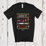 MacnyStore - Personalized Custom Name Where My Tractor At; Joyful Christmas Sweater Reindeer Driver T-Shirt
