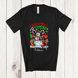 MacnyStore - Personalized Custom Name Christmas Is Coming; Amusing X-mas Snowmen Candy Cane; Family T-Shirt