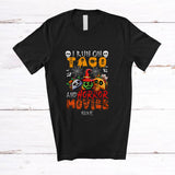 MacnyStore - Personalized Custom Name Run On Taco Horror Movies; Creepy Halloween Three Tacos Food T-Shirt
