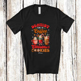 MacnyStore - Personalized Custom Name Dentist Runs On Christmas Cookies Coffee; Joyful Baking Jobs T-Shirt