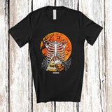 MacnyStore - Personalized Custom Name Heart Rib Cage X-Ray With Beer Nacho; Horror Halloween Moon; Food Drinking T-Shirt