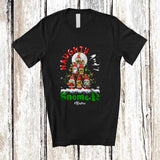 MacnyStore - Personalized Custom Name Naughty And I Gnome It; Joyful Christmas Tree Gnomies; Family T-Shirt