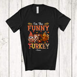 MacnyStore - Personalized Custom Name I'm The Funny Turkey; Humorous Thanksgiving Turkey Gnome; Family T-Shirt