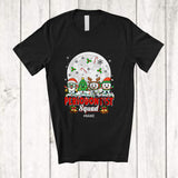 MacnyStore - Personalized Custom Name Periodontist Squad; Joyful Christmas Moon Four Teeth; Dentist T-Shirt
