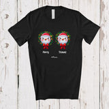 MacnyStore - Personalized Custom Name Merry Titmas; Sarcastic Christmas Snowman Boobs; Women Family T-Shirt
