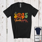 MacnyStore - 2025 Thanksgiving; Humorous Thanksgiving Donut Turkey; Food Lover Dinner Family Group T-Shirt