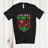 MacnyStore - Personalized Custom Name Not Going To Lick Itself; Merry Christmas Leopard Candy Canes T-Shirt