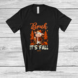 MacnyStore - Personalized Custom Name Bruh It's Fall; Amazing Thanksgiving Cow Fall Tree; Farm Farmer T-Shirt