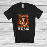 MacnyStore - Personalized Custom Name Bruh It's Fall; Amazing Thanksgiving Goose Fall Tree; Farm Farmer T-Shirt