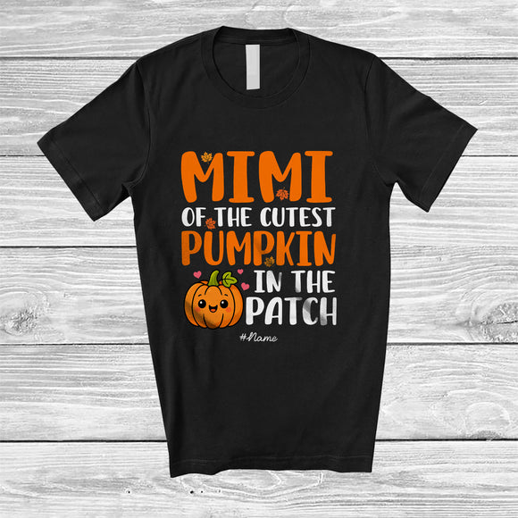 MacnyStore - Personalized Custom Name Mimi Of The Cutest Pumpkin; Lovely Thanksgiving Family Group T-Shirt