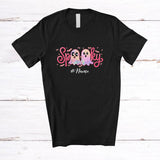 MacnyStore - Personalized Custom Name Spooky; Lovely Halloween Birthday Kawaii Pink Boo Ghost; Family T-Shirt