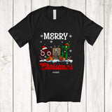 MacnyStore - Personalized Custom Name Merry Christmas; Amazing Three Plaid Leopard Optometrist Tools T-Shirt