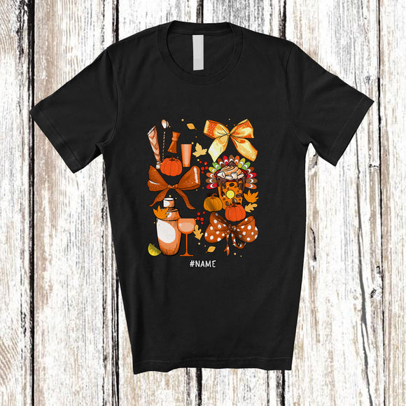 MacnyStore - Personalized Custom Name Fall Bartender Collection; Proud Thanksgiving Coquettes; Jobs T-Shirt