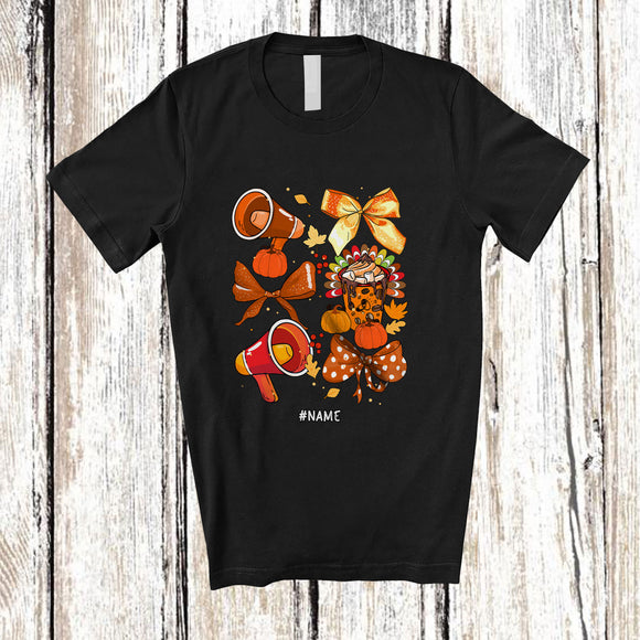 MacnyStore - Personalized Custom Name Fall Social Worker Collection; Proud Thanksgiving Coquettes; Jobs T-Shirt