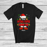 MacnyStore - Personalized Custom Name The Softball Player Santa; Lovely Christmas Santa Snow; Family Group T-Shirt