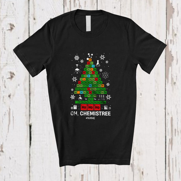 MacnyStore - Personalized Custom Name Chemistree; Awesome Christmas Tree Chemistry Science Teacher T-Shirt