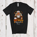 MacnyStore - Personalized Custom Name NICU Gobble Squad; Amusing Thanksgiving Turkey Nurse Nursing T-Shirt