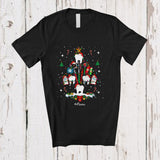 MacnyStore - Personalized Custom Name Dentist Tools Christmas Tree; Joyful X-mas Lights Proud Jobs T-Shirt