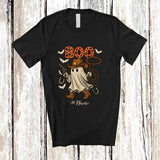 MacnyStore - Personalized Custom Name Boo; Humorous Halloween Boo Ghost Cowboy Western; Family T-Shirt
