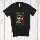 MacnyStore - Personalized Custom Name I Need Another Beer; Cheerful Christmas Sweater Santa Reindeer Drinking T-Shirt